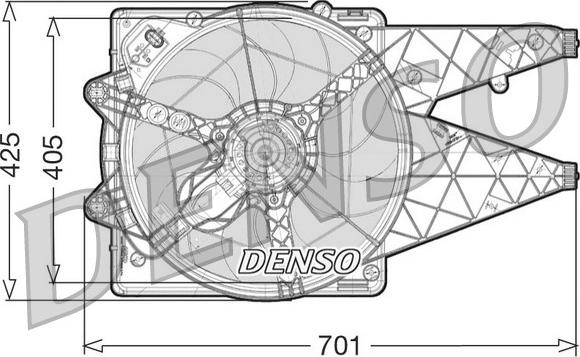 Denso DER09101 - Вентилятор, охолодження двигуна autozip.com.ua