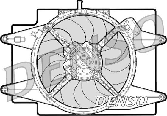 Denso DER01001 - Вентилятор, охолодження двигуна autozip.com.ua
