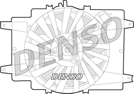 Denso DER01008 - Вентилятор, охолодження двигуна autozip.com.ua