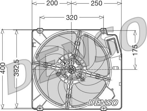 Denso DER01003 - Вентилятор, охолодження двигуна autozip.com.ua