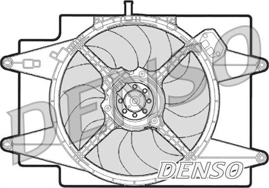 Denso DER01002 - Вентилятор, охолодження двигуна autozip.com.ua