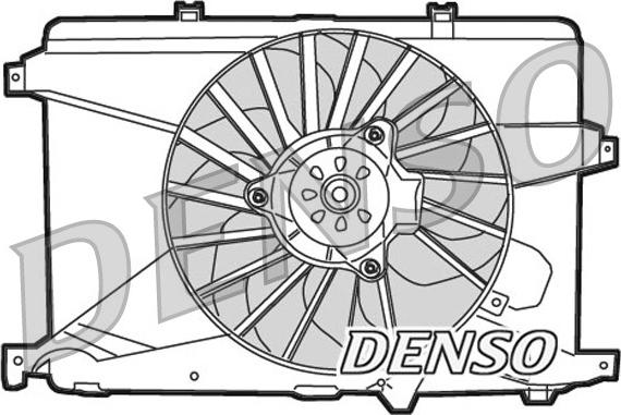 Denso DER01014 - Вентилятор, охолодження двигуна autozip.com.ua