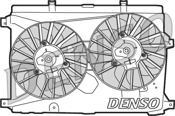 Denso DER01015 - Вентилятор, охолодження двигуна autozip.com.ua