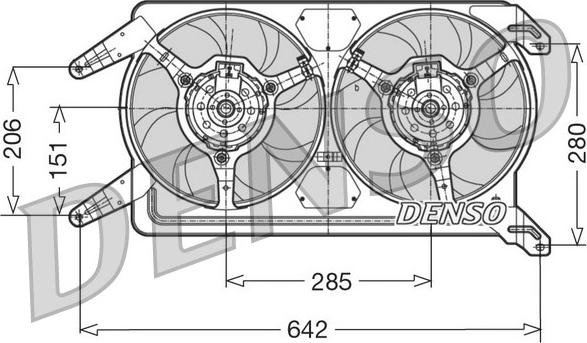 Denso DER01012 - Вентилятор, охолодження двигуна autozip.com.ua