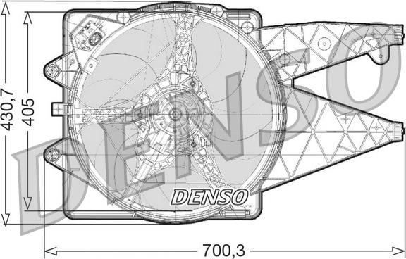 Denso DER01020 - Вентилятор, охолодження двигуна autozip.com.ua