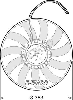 Denso DER02007 - Вентилятор, охолодження двигуна autozip.com.ua
