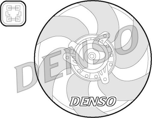 Denso DER07009 - Вентилятор, охолодження двигуна autozip.com.ua