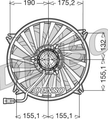 Denso DER07005 - Вентилятор, охолодження двигуна autozip.com.ua