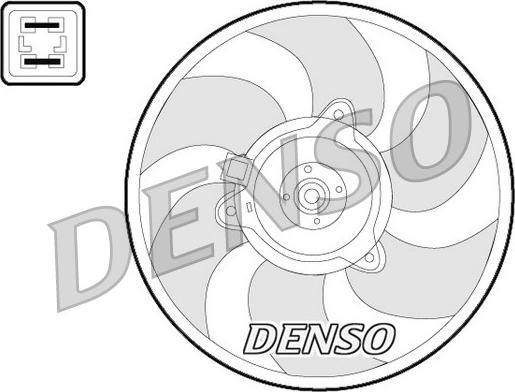 Denso DER07008 - Вентилятор, охолодження двигуна autozip.com.ua