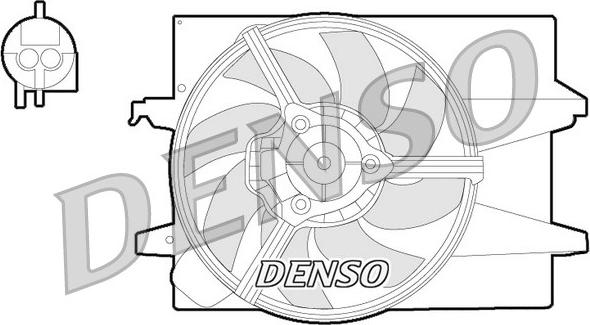 Denso DER10004 - Вентилятор, охолодження двигуна autozip.com.ua