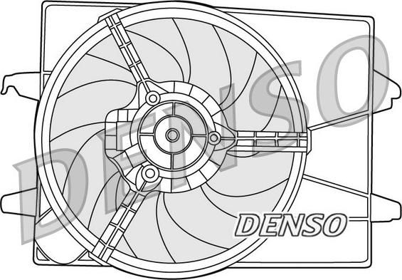 Denso DER10003 - Вентилятор, охолодження двигуна autozip.com.ua