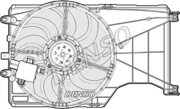 Denso DER20001 - Вентилятор, охолодження двигуна autozip.com.ua