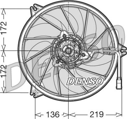 Denso DER21009 - Вентилятор, охолодження двигуна autozip.com.ua