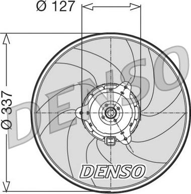 Denso DER21004 - Вентилятор, охолодження двигуна autozip.com.ua