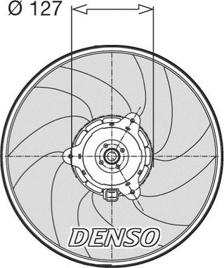 Denso DER21003 - Вентилятор, охолодження двигуна autozip.com.ua