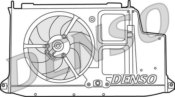 Denso DER21012 - Вентилятор, охолодження двигуна autozip.com.ua