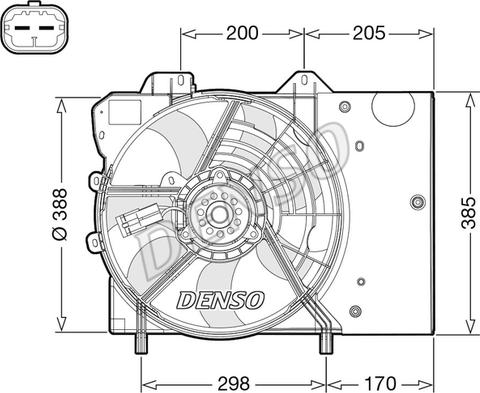 Denso DER21024 - Вентилятор, охолодження двигуна autozip.com.ua