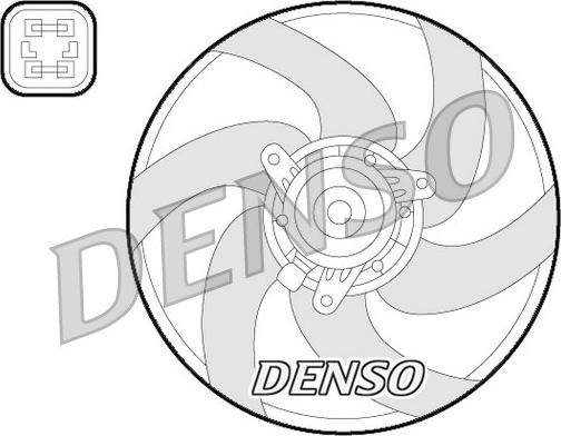 Denso DER21022 - Вентилятор, охолодження двигуна autozip.com.ua