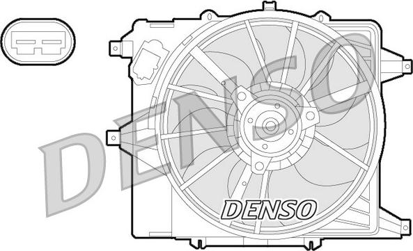 Denso DER23003 - Вентилятор, охолодження двигуна autozip.com.ua