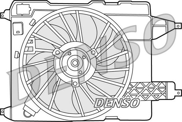 Denso DER23002 - Вентилятор, охолодження двигуна autozip.com.ua