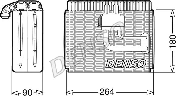 Denso DEV09004 - Випарник, кондиціонер autozip.com.ua