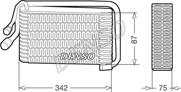 Denso DEV09001 - Випарник, кондиціонер autozip.com.ua