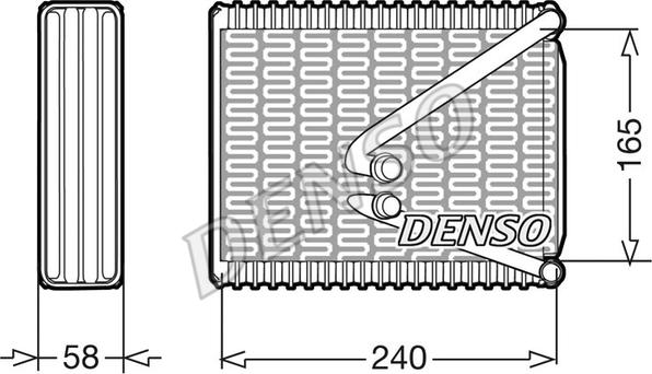 Denso DEV09010 - Випарник, кондиціонер autozip.com.ua