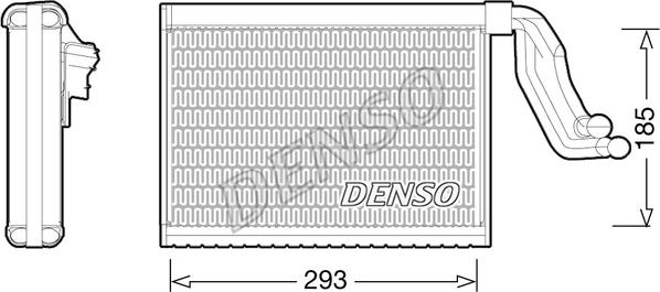 Denso DEV05001 - Випарник, кондиціонер autozip.com.ua