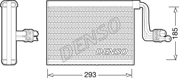 Denso DEV05002 - Випарник, кондиціонер autozip.com.ua