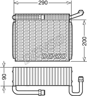 Denso DEV01005 - Випарник, кондиціонер autozip.com.ua