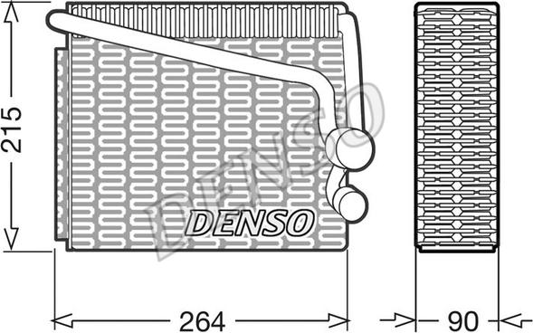 Denso DEV01001 - Випарник, кондиціонер autozip.com.ua