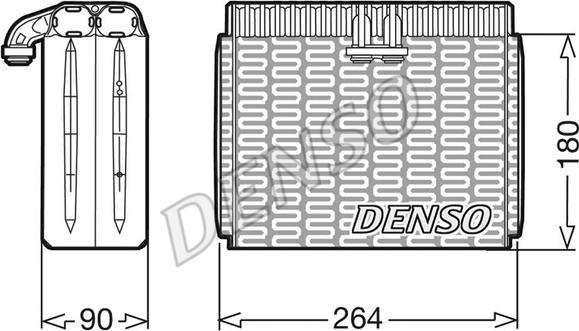 Denso DEV01002 - Випарник, кондиціонер autozip.com.ua