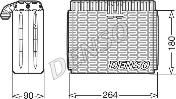 Denso DEV01010 - Випарник, кондиціонер autozip.com.ua