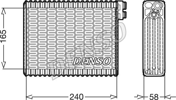 Denso DEV21004 - Випарник, кондиціонер autozip.com.ua