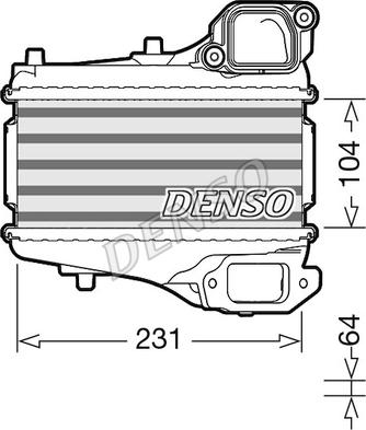 Denso DIT40001 - Интеркулер autozip.com.ua