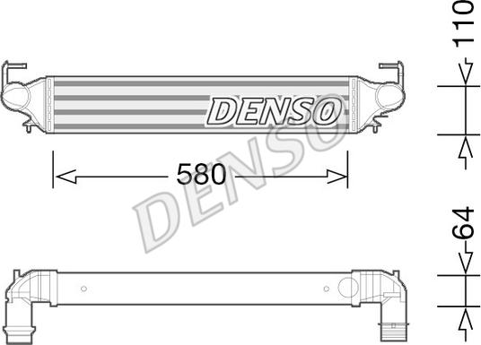 Denso DIT09118 - Интеркулер autozip.com.ua