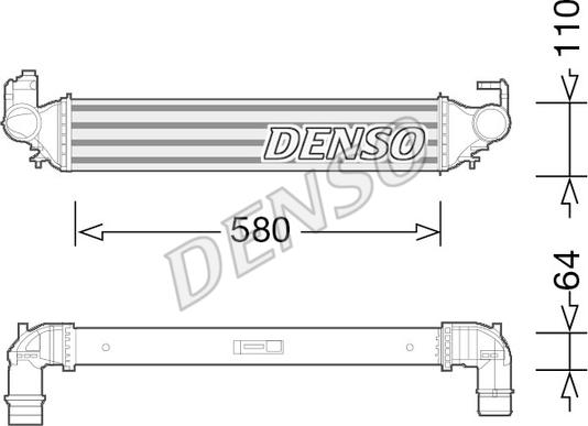Denso DIT09117 - Интеркулер autozip.com.ua