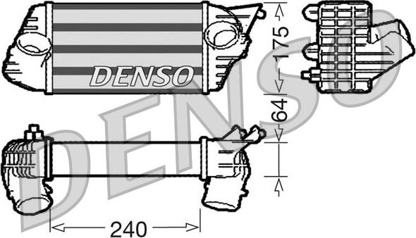 Denso DIT09120 - Интеркулер autozip.com.ua