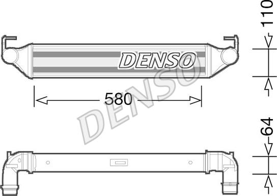 Denso DIT06001 - Интеркулер autozip.com.ua