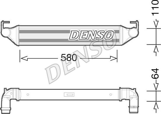 Denso DIT06002 - Интеркулер autozip.com.ua