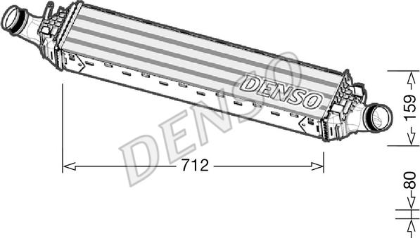 Denso DIT02038 - Интеркулер autozip.com.ua