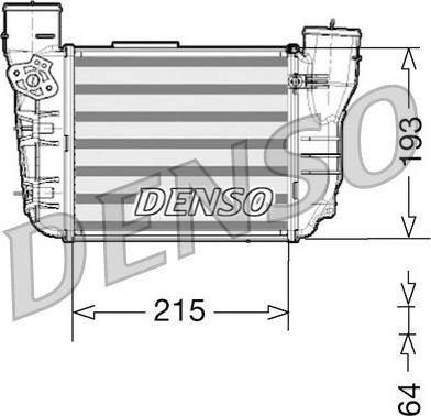 Denso DIT02020 - Интеркулер autozip.com.ua