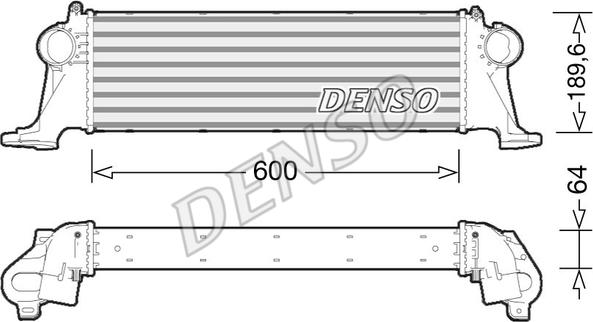 Denso DIT12004 - Интеркулер autozip.com.ua