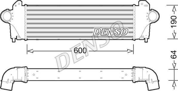 Denso DIT12005 - Интеркулер autozip.com.ua