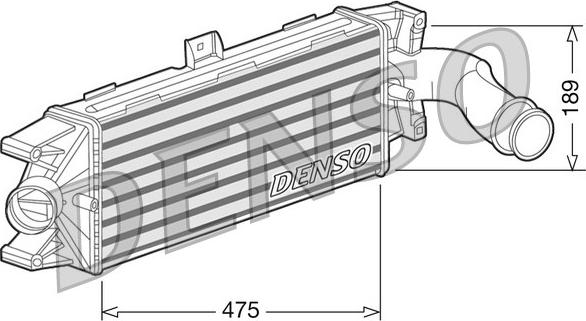 Denso DIT12003 - Интеркулер autozip.com.ua