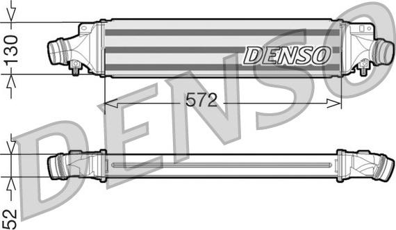 Denso DIT20003 - Интеркулер autozip.com.ua