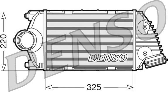 Denso DIT28015 - Интеркулер autozip.com.ua