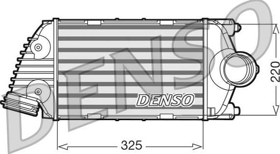 Denso DIT28016 - Интеркулер autozip.com.ua