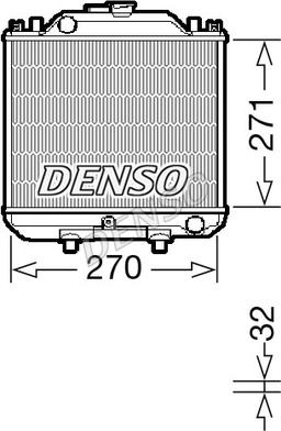 Denso DRM99011 - Радіатор, охолодження двигуна autozip.com.ua