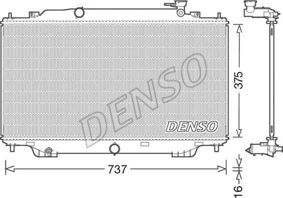 Denso DRM44042 - Радіатор, охолодження двигуна autozip.com.ua